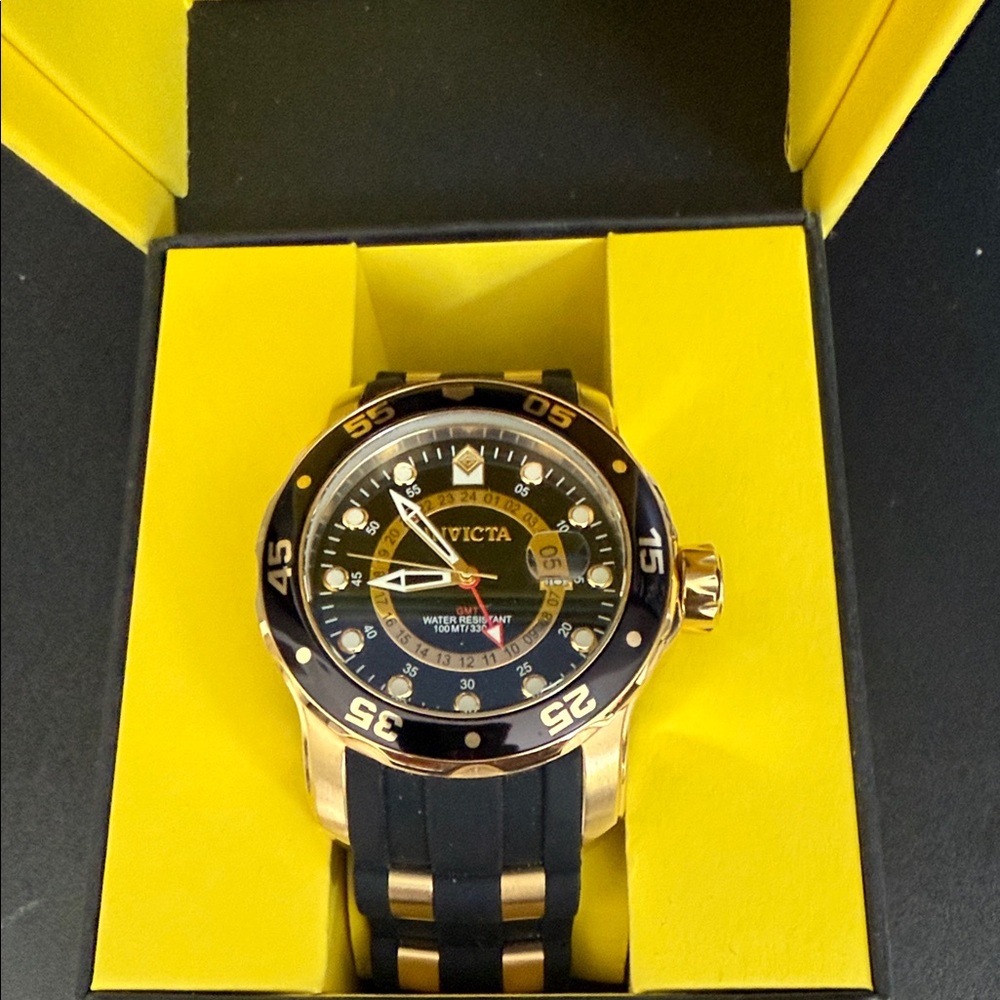 Invicta Gold and Black Dive Watch